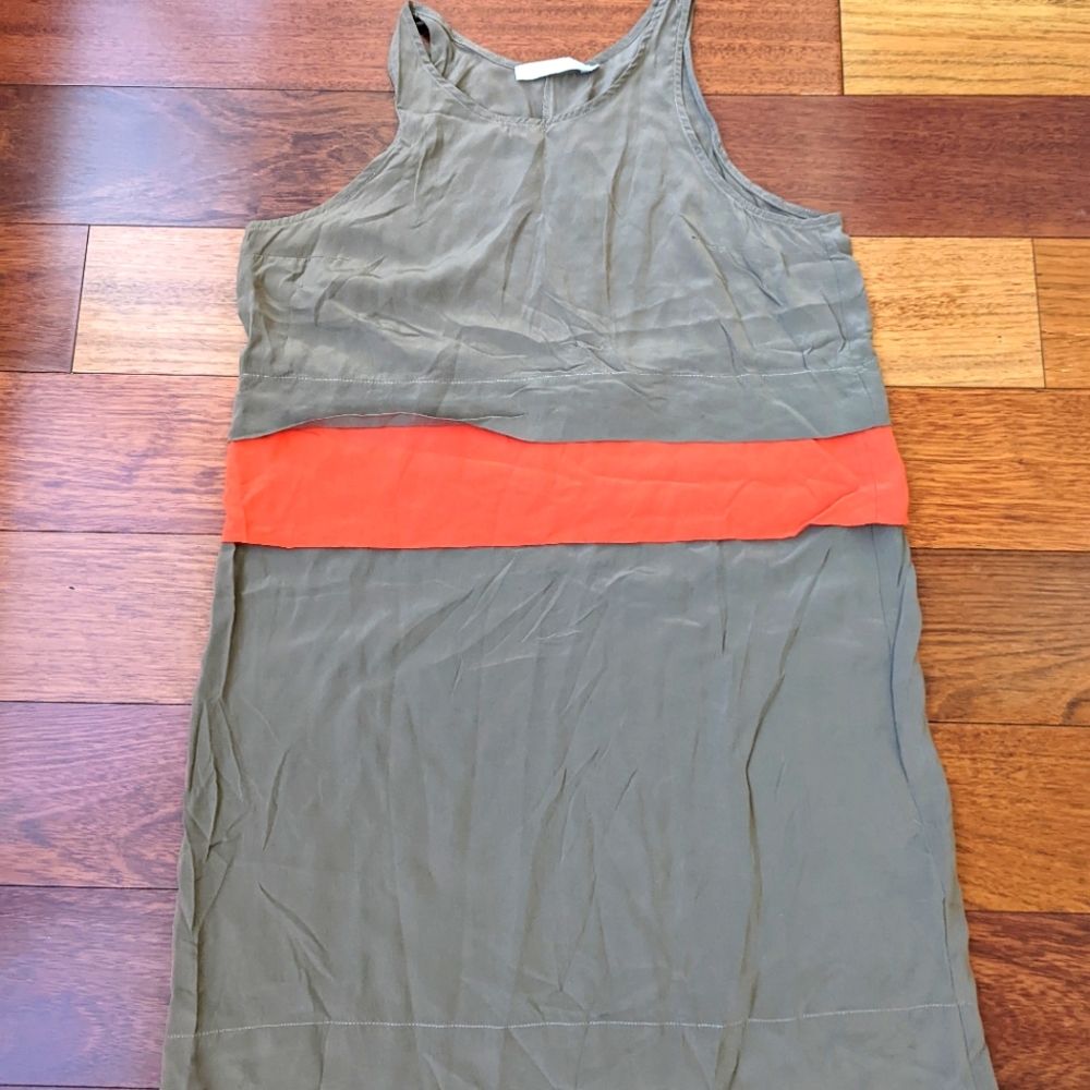 Anthropology silk mini dress